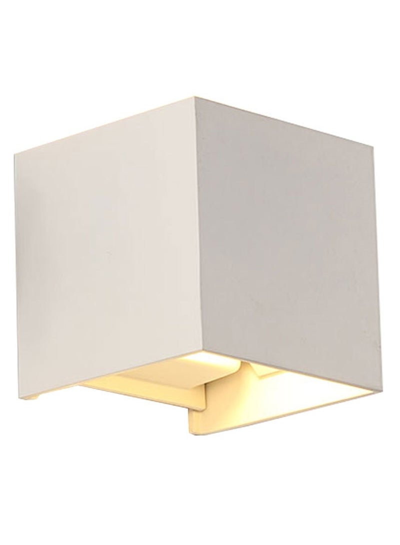 نيو ستيب مصباح LED خارجي بقوة 12 واط، قابل للتعديل لأعلى ولأسفل، مقاوم للماء بمعيار IP65، إضاءة بيضاء دافئة، شكل مربع، زاوية شعاع قابلة للتعديل، مثالي لتزيين المنزل - Image 3